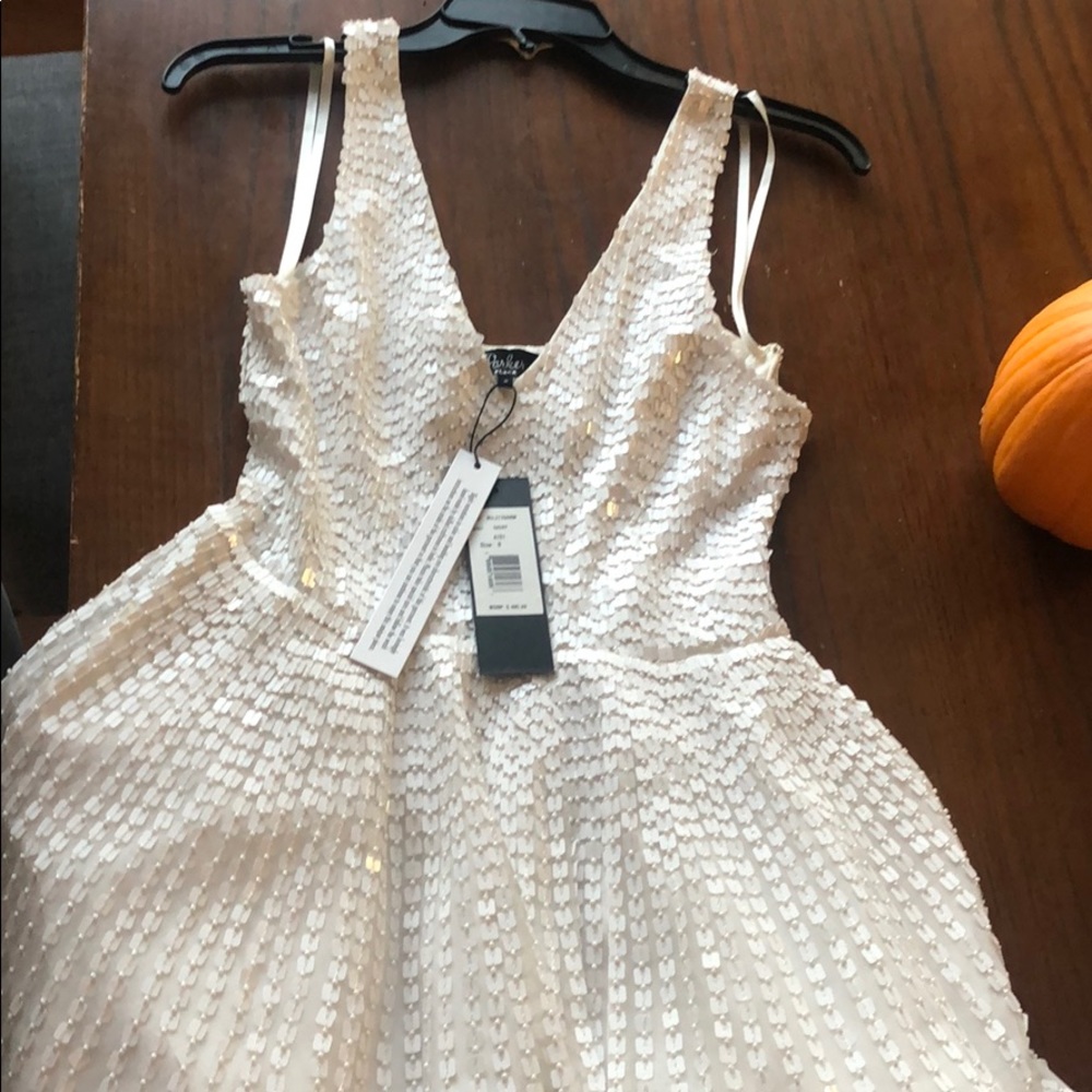 Never worn White sequin dress